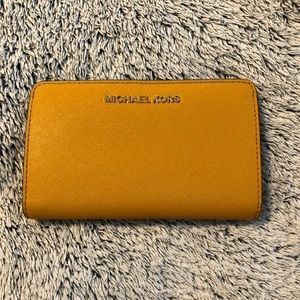 Yellow Michael Kors wallet